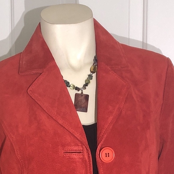 Beaded necklace in earth tones - Picture 3 of 6